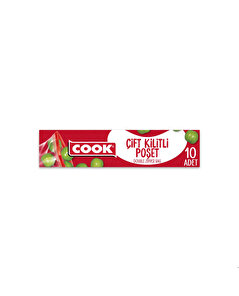 Cook Cook Çift Kilitli Poşet 10 Adet