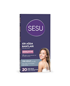 Sesu Sesu Vücut Ağda Bandı Hassas Ciltler 20'li