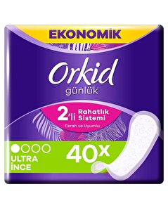 Orkid Orkid Günlük Ped İnce Bahar Çiçekleri 40'lı
