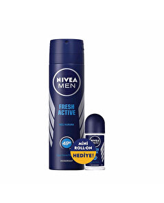 Nivea Men Nivea Men Fresh Active Deodorant 150 ml + Hediye Fresh Active Roll-On 25 ml