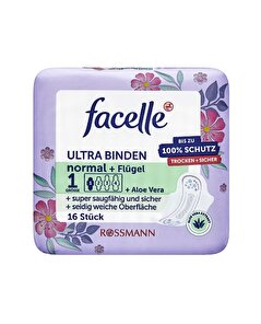 Facelle Facelle Ped Ultra Normal Kanatlı Aloe Veralı 16'lı