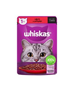 Whiskas Whiskas Yaş Kedi Maması Poşet Sığırlı 85 gr