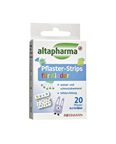 Altapharma Altapharma Çocuklar İçin Şerit Yara Bandı 2 Farklı Boyutta 20 Adet