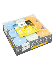 Rubin Licht Rubin Licht Tealight Kokulu Mum Uzak Diyarlar, 18'li