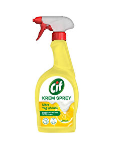 Cif Cif Krem Sprey Ultra Yağ Çözücü Yüzey Temizleyici Limon 750 ml