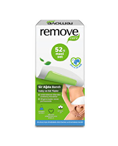 Remove Remove Care İnatçı ve Sık Tüyler Sir Ağda Bant 52'li Maxi Set