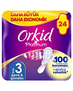 Orkid Orkid Hijyenik Ped Platinum Gece 24'lü