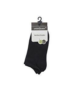 Underwear Underwear Çorap Bambu Spor Ayakkabı Siyah 35-38 2'li
