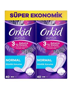 Orkid Orkid Günlük Ped Normal Paket Süper Ekonomik 80'li