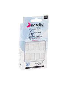 Nascita Nascita Square Takma Tırnak 140 Natural White 36'lı