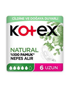 Kotex Kotex Natural Hijyenik Ped Ultra Uzun 6'lı