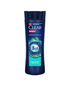 Clear Men Clear Men 3 in 1 Şampuan & Duş Jeli Arındırıcı Kömür Saç Yüz Vücut İçin 350 ml