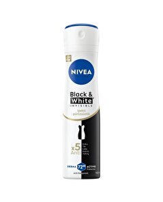 Nivea Nivea Kadın Sprey Deodorant 72h Anti-perspirant Black&White Invisible İpeksi Pürüzsüzlük 150 ml
