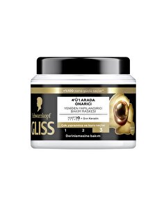 Gliss Gliss Saç Bakım Maskesi Ultimate Repair 4'ü 1 Arada Onarıcı & Yeniden Yapılandırıcı 400 ml