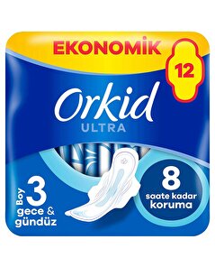 Orkid Orkid Ultra Extra Hijyenik Ped Gece Ekonomik Paket 12'li