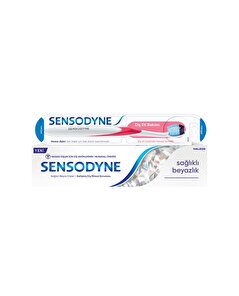 Sensodyne Sensodyne Diş Macunu 50 ml Sağlıklı Beyazlık + Diş Fırçası Yumuşak