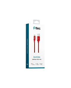 Ttec Ttec Şarj Kablosu Type-A - Lightning Alumicable Kırmızı
