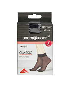 Underwear Underwear Soket Çorap 20 den, Siyah Standart Beden