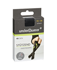 Underwear Underwear Diz Altı Çorap 40 den, Siyah 35/38 Numara