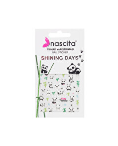 Nascita Nascita Tırnak Yapıştırma Sticker Cute Panda