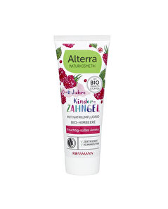 Alterra Alterra Çocuk Diş Macunu Organik Ahududulu Çilek Ekstraktlı, 0-6 Yaş 75 ml