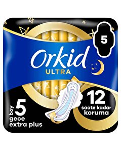 Orkid Orkid Hijyenik Ped Ultra Extra Plus Gece 5'li