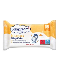 Babydream Babydream Bebek Islak Mendil Yağlı ve Losyonlu, Bitkisel Yağ ve Biberiye Özlü 80'li