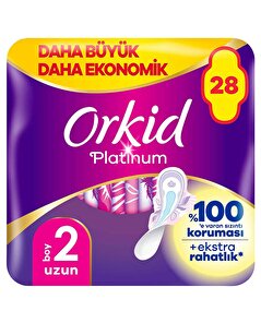 Orkid Orkid Hijyenik Ped Platinum Dörtlü Paket Uzun Ped 28'li