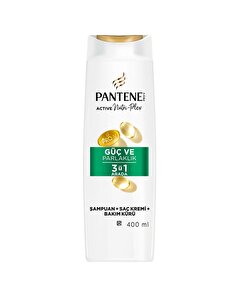 Pantene Pantene Şampuan 3 in 1 Güç Ve Parlaklık 400 ml