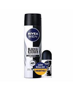 Nivea Men Nivea Men Black&White Deodorant Original 150 ml Black&White Roll-On 25 ml