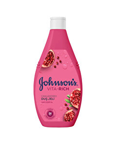 Johnson's Johnson's Vita-Rich Duş Jeli Nar Çiçeği, Canlandırıcı 400 ml