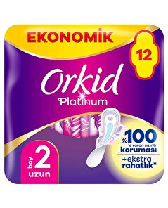 Orkid Orkid Platinum Hijyenik Ped Eko Uzun 12'li