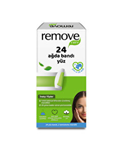 Remove Remove Care Yüz Ağda Bandı İnatçı ve Sık Tüyler 24'lü