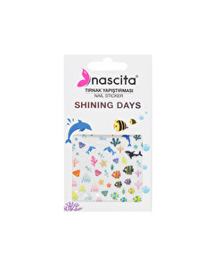 Nascita Nascita Tırnak Yapıştırma Sticker Blue Sea