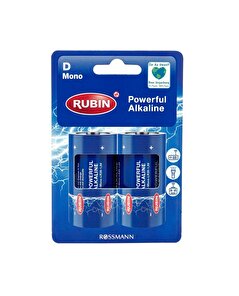 Rubin Rubin Mono D Alkalin Pil LR20 1.5V 2'li