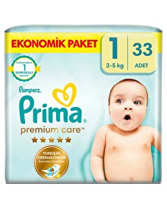 Prima Prima Bebek Bezi Premium Care 1 Beden Yenidoğan 33'lü