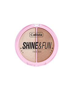 Callista Callista Shine & Fun Face Duo Allık & Aydınlatıcı Paleti 100 Sparkle Crew