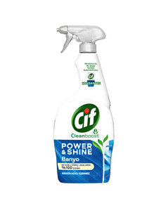 Cif Cif Power Shine Cleanboost Sprey Temizleyici Banyo İçin Temizleyici ve Kireç Çözücü 750 ml