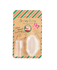 Smiley Baby Smiley Baby Şeffaf Saklama Kaplı Parmak Diş Fırçası
