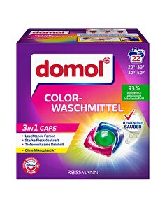 Domol Domol Çamaşır Makinesi Deterjan Kapsülü 3in1 Renkli 22 Yıkama