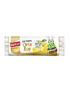 Koroplast Koroplast Çöp Poşeti Limon Kokulu, Orta Boy 15'li