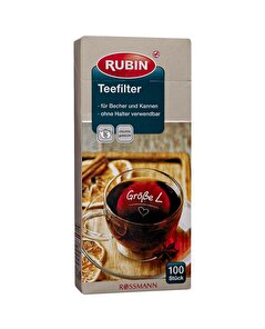 Rubin Rubin Çay Filtresi Büyük Boy 100'lü