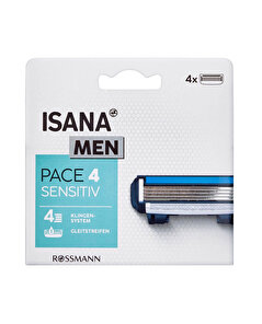 Isana Men Isana Men Tıraş Bıçağı 4 Bıçaklı, 4'lü Yedek 1 adet
