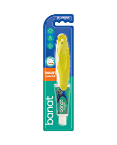 Banat Banat Seyahat Seti Pocket Diş Fırçası Orta + Diş Macunu 15 ml