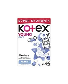 Kotex Kotex Young Hijyenik Ped Gece Süper Ekonomik 16'lı