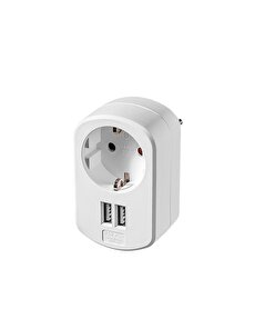 Ideenwelt Ideenwelt Usb Girişli Soket 3in1 1 Adet