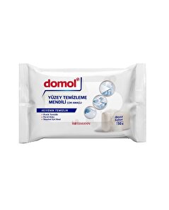 Domol Domol Çok Amaçlı Yüzey Temizleme Mendili 50'li Beyaz Sabun