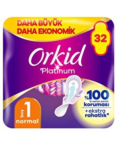 Orkid Orkid Hijyenik Ped Platinum Dörtlü Paket Normal Ped 32'li