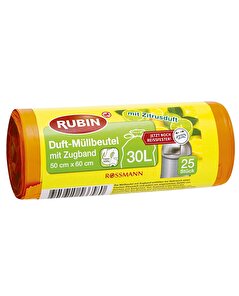 Rubin Rubin Çöp Torbası -Limon Kokulu 50X60cm 30 Litre 25'li