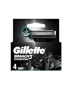 Gillette Gillette Mach3 Charcoal Yedek Bıçak 4'lü